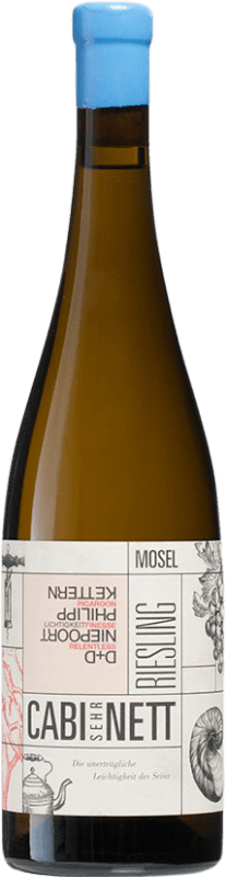 37,95 € 免费送货 | 白酒 Fio Wein Cabi Sehr Nett Q.b.A. Mosel 德国 Riesling 瓶子 75 cl