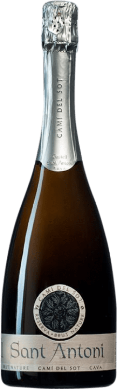 19,95 € 送料無料 | 白スパークリングワイン Castell Sant Antoni Camí del Sot ブルットの自然 予約 D.O. Cava スペイン Macabeo, Xarel·lo, Parellada ボトル 75 cl