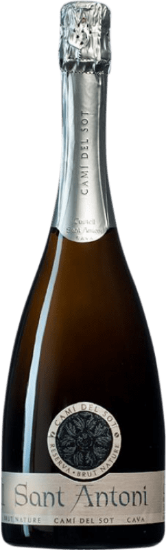 19,95 € Envio grátis | Espumante Branco Castell Sant Antoni Camí del Sot Brut Nature — Bruto Natural Reserva D.O. Cava Espanha Macabeo, Xarel·lo, Parellada 75 cl