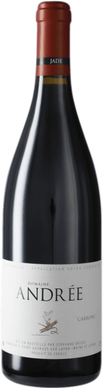 28,95 € Бесплатная доставка | Красное вино Domaine Andrée Carbone A.O.C. Anjou Луара Франция Cabernet Franc бутылка 75 cl