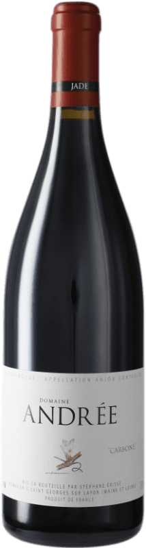28,95 € Free Shipping | Red wine Domaine Andrée Carbone A.O.C. Anjou Loire France Cabernet Franc Organic Bottle 75 cl