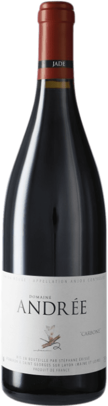 26,95 € Envío gratis | Vino tinto Andrée Carbone A.O.C. Anjou Loire Francia Cabernet Franc Botella 75 cl
