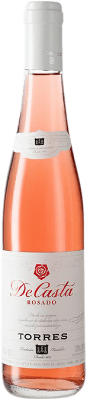 3,95 € Kostenloser Versand | Rosé-Wein Torres De Casta Rosat D.O. Penedès Katalonien Spanien Grenache, Carignan Halbe Flasche 37 cl