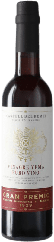 6,95 € Envío gratis | Vinagre Castell del Remei Yema España Media Botella 37 cl