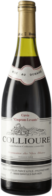 55,95 € Spedizione Gratuita | Vino Rosso Mas Blanc Colliure Cosprons Levants 1993 A.O.C. Côtes du Roussillon Linguadoca-Rossiglione Francia Garnacha — Grenache 75 cl
