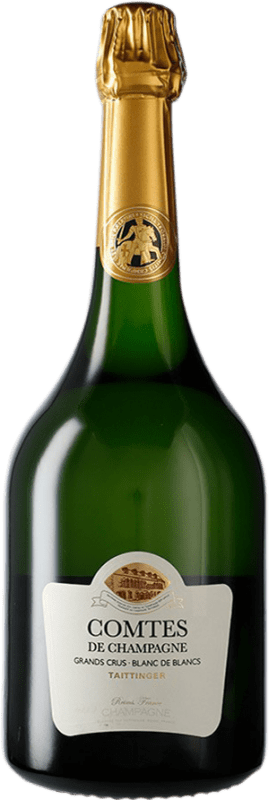 366,95 € Бесплатная доставка | Белое игристое Taittinger Comtes A.O.C. Champagne шампанское Франция бутылка Магнум 1,5 L