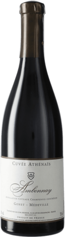 84,95 € Kostenloser Versand | Rotwein Gonet-Médeville Coteaux Champenois Cuvée Athénaïs Frankreich Spätburgunder Flasche 75 cl