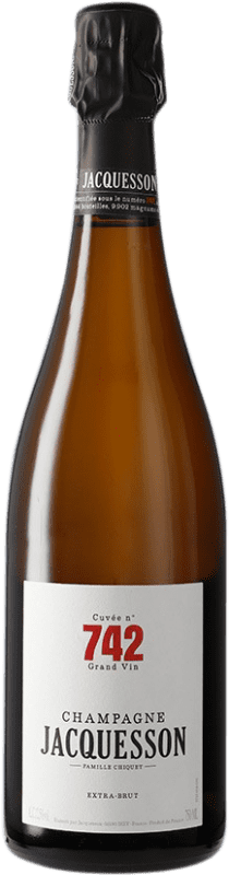 57,95 € Spedizione Gratuita | Spumante bianco Jacquesson Cuvée 742 A.O.C. Champagne champagne Francia Pinot Nero, Chardonnay, Pinot Meunier Bottiglia 75 cl