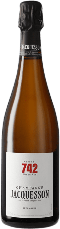 136,95 € Spedizione Gratuita | Spumante Bianco Jacquesson Nº 742 Cuvée A.O.C. Champagne champagne Francia Pinot Nero, Chardonnay, Pinot Meunier 75 cl