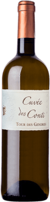 9,95 € Spedizione Gratuita | Vino bianco Château Tour des Gendres Cuvée des Conti Blanc A.O.C. Bergerac Francia Sauvignon Bianca, Sémillon, Muscadelle Bottiglia 75 cl