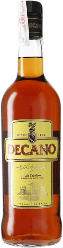 14,95 € Envio grátis | Brandy Conhaque Caballero Decano D.O. Jerez-Xérès-Sherry Espanha Garrafa 1 L