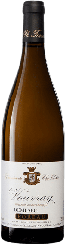 34,95 € Kostenloser Versand | Weißwein Clos Naudin Demi-Sec A.O.C. Vouvray Loire Frankreich Chenin Weiß Flasche 75 cl