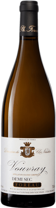 51,95 € Envio grátis | Vinho Branco Clos Naudin Semiseco — Meio Seco A.O.C. Vouvray Loire França Chenin 75 cl