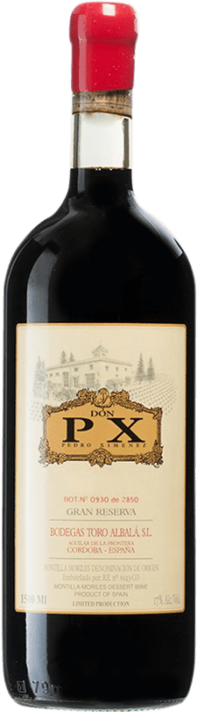 247,95 € Envio grátis | Vinho Generoso Fortificado Toro Albalá Don PX 1986 D.O. Montilla-Moriles Espanha Pedro Ximénez Garrafa Magnum 1,5 L