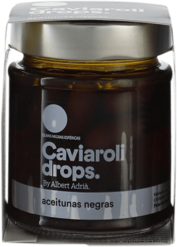 13,95 € Spedizione Gratuita | Conserve Vegetali Caviaroli Drops Oliva Esférica Negra by Albert Adrià Catalogna Spagna 12 Pezzi