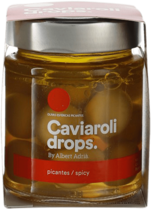 13,95 € Envoi gratuit | Légumes en Conserve Caviaroli Drops Oliva Esférica Picante by Albert Adrià Catalogne Espagne 12 Pièces