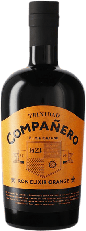 49,95 € Kostenloser Versand | Rum 1423 World Class Spirits Compañero Elixir Trinidad und Tobago 70 cl Orange