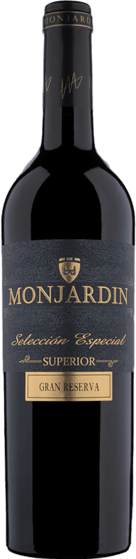41,95 € 送料無料 | 赤ワイン Castillo de Monjardín 特別, 上級 グラン・レセルバ D.O. Navarra ナバラ スペイン Tempranillo — テンプラニーリョ, Cabernet Sauvignon — カベルネ・ソーヴィニヨン 75 cl