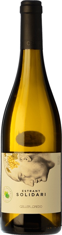 33,95 € Free Shipping | White wine Credo Estrany Solidari D.O. Penedès Catalonia Spain Xarel·lo Organic Bottle 75 cl