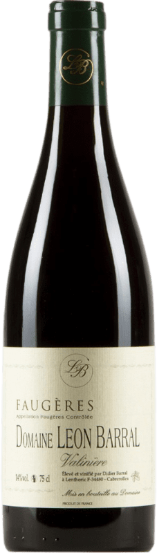 67,95 € Бесплатная доставка | Красное вино Léon Barral Faugères Valinière A.O.C. Côtes du Roussillon Лангедок-Руссильон Франция бутылка 75 cl