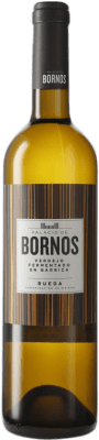11,95 € Envío gratis | Vino blanco Palacio de Bornos Fermentado en Barrica D.O. Rueda Castilla y León España Verdejo Botella 75 cl
