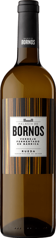 11,95 € Spedizione Gratuita | Vino bianco Palacio de Bornos Fermentado en Barrica D.O. Rueda Castilla y León Spagna Verdejo Bottiglia 75 cl