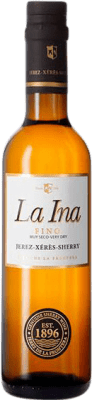 7,95 € Kostenloser Versand | Verstärkter Wein Lustau Fino La Ina D.O. Jerez-Xérès-Sherry Andalusien Spanien Palomino Fino Halbe Flasche 37 cl