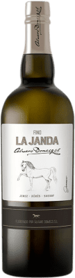 14,95 € Kostenloser Versand | Verstärkter Wein Domecq Fino La Janda D.O. Jerez-Xérès-Sherry Andalusien Spanien Palomino Fino Flasche 75 cl