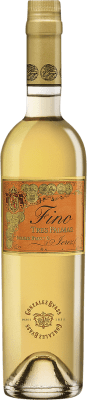 58,95 € Бесплатная доставка | Креплёное вино González Byass Tío Pepe Tres Palmas D.O. Jerez-Xérès-Sherry Андалусия Испания Palomino Fino Средняя бутылка 50 cl
