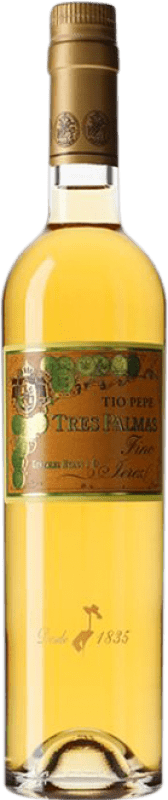 55,95 € 送料無料 | 強化ワイン González Byass Tío Pepe Fino Tres Palmas D.O. Jerez-Xérès-Sherry アンダルシア スペイン Palomino Fino ボトル Medium 50 cl