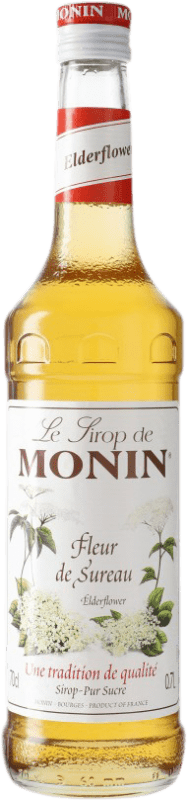 16,95 € 免费送货 | Schnapp Monin Sirope Flor de Saúco Fleur de Sureau 法国 瓶子 70 cl 不含酒精