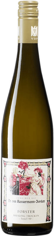 18,95 € Бесплатная доставка | Белое вино Dr. Von Basserman-Jordan Forster T-90 Q.b.A. Pfälz Пфальце Германия Riesling бутылка 75 cl