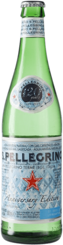 1,95 € Envío gratis | Agua San Pellegrino Frizzante Gas Sparkling Italia Botella Medium 50 cl