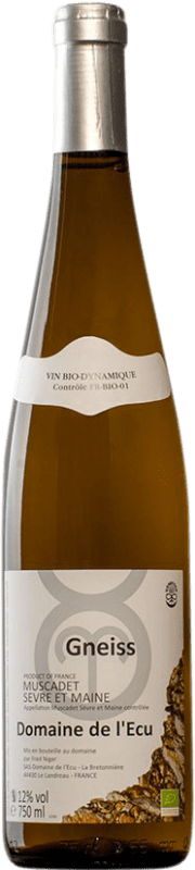 15,95 € Envoi gratuit | Vin blanc Domaine de l'Écu Gneiss France Melon de Bourgogne Biologique Bouteille 75 cl