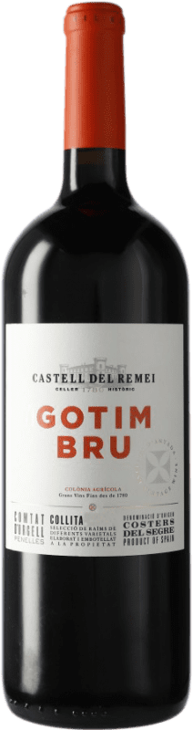 18,95 € 免费送货 | 红酒 Castell del Remei Gotim Bru D.O. Costers del Segre 西班牙 Tempranillo, Merlot, Grenache, Cabernet Sauvignon 瓶子 Magnum 1,5 L