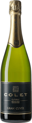 16,95 € 免费送货 | 白起泡酒 Colet Gran Cuvée Extra 香槟 D.O. Penedès 加泰罗尼亚 西班牙 瓶子 75 cl