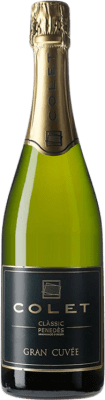 24,95 € Free Shipping | White Sparkling Wine Colet Extra Brut Grande Cuvée D.O. Penedès Catalonia Spain 75 cl
