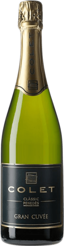 12,95 € 免费送货 | 白起泡酒 Colet Gran Cuvée Extra 额外的香味 D.O. Penedès 加泰罗尼亚 西班牙 瓶子 75 cl