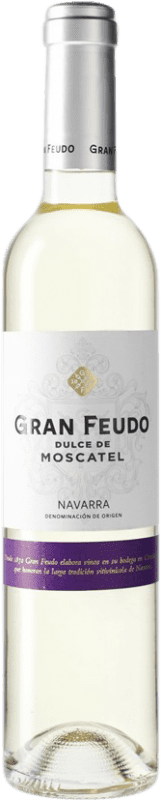 9,95 € Envio grátis | Vinho branco Chivite Gran Feudo D.O. Navarra Navarra Espanha Mascate Garrafa Medium 50 cl