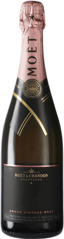 75,95 € Free Shipping | Rosé sparkling Moët & Chandon Grand Vintage Rosé A.O.C. Champagne Champagne France Bottle 75 cl