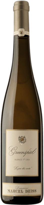 41,95 € Бесплатная доставка | Белое вино Marcel Deiss Gruenspiel A.O.C. Alsace Эльзас Франция Pinot Black, Gewürztraminer, Riesling Органический бутылка 75 cl