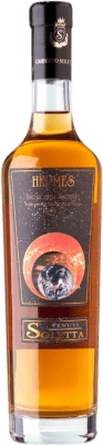35,95 € Envio grátis | Vinho Generoso Fortificado Tenuta Soletta Hermes Passito Isola dei Nuraghi I.G.T. Sardegna Sardenha Itália Moscato Garrafa Medium 50 cl