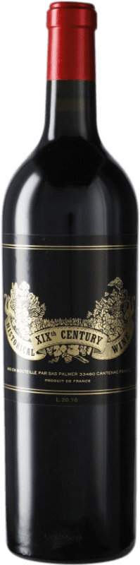 429,95 € Envio grátis | Vinho tinto Château Palmer Historical XIXth Century Wine A.O.C. Margaux Bordeaux França Merlot, Cabernet Sauvignon Garrafa 75 cl