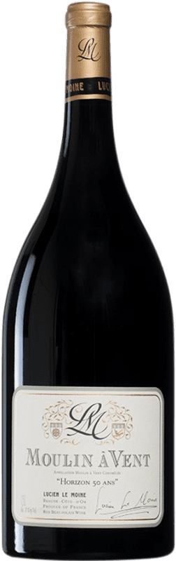 249,95 € Envío gratis | Vino tinto Lucien Le Moine Horizon 50 Ans A.O.C. Moulin à Vent Borgoña Francia Gamay Botella Magnum 1,5 L