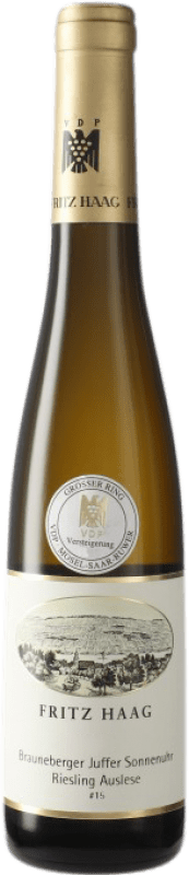 311,95 € Free Shipping | White wine Fritz Haag Juffer Sonnenuhr Auslese Lange Goldkapsel Q.b.A. Mosel Germany Riesling Half Bottle 37 cl
