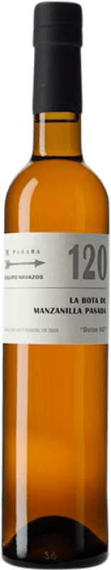 69,95 € 免费送货 | 强化酒 Equipo Navazos La Bota Nº 83 Bota No Manzanilla Pasada D.O. Manzanilla-Sanlúcar de Barrameda 桑卢卡尔德巴拉梅达 西班牙 Palomino Fino 瓶子 Medium 50 cl