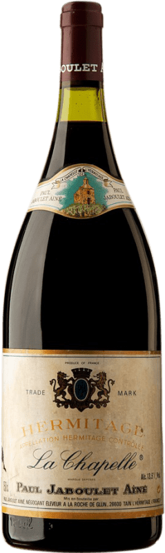 499,95 € Envoi gratuit | Vin rouge Paul Jaboulet Aîné La Chapelle 1995 A.O.C. Hermitage France Syrah Bouteille Magnum 1,5 L
