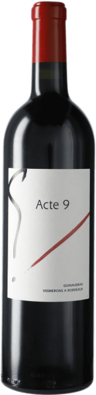 36,95 € 送料無料 | 赤ワイン Guinaudeau L'Acte 9 de G A.O.C. Bordeaux Supérieur ボルドー フランス Merlot, Cabernet Franc ボトル 75 cl