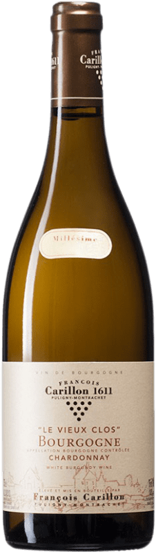 32,95 € Envio grátis | Vinho branco François Carillon Le Vieux Clos A.O.C. Côte de Beaune Borgonha França Chardonnay Garrafa 75 cl