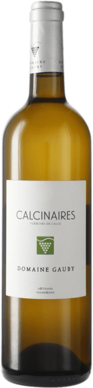 23,95 € Envío gratis | Vino blanco Domaine Gauby Les Calcinaires Blanc A.O.C. Côtes du Roussillon Languedoc-Roussillon Francia Syrah, Garnacha, Cariñena, Mourvèdre Botella 75 cl